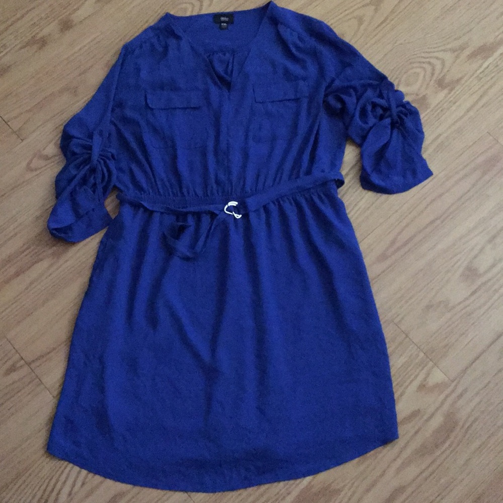 Blue business dress